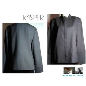 Kasper Kasper  & Company Dk Gray Wool Blazer